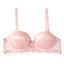 Slika: Svijetlo rozi čipkasti push up grudnjak