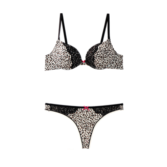 Slika: Leopard komplet double push up grudnjak i tange