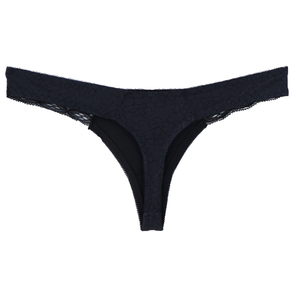 Crne tange sa čipkom Donje rublje Kitty underwear